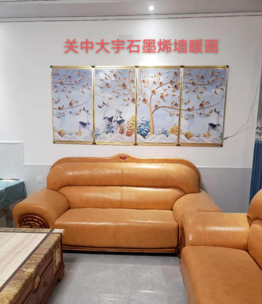 500W石墨烯墙暖画安装案例